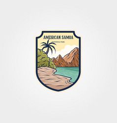 American Samoa National Park Logo Sticker Patch