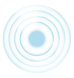 Blue Concentric Circles Sonar Waves Signal