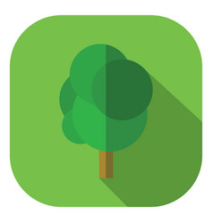 Green Square Tree Icon