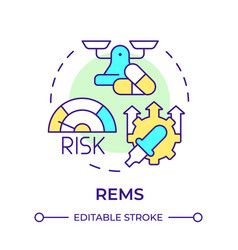 Rems Multi Color Concept Icon