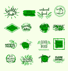 Healthy Food Labels Set