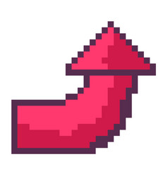 Pixelated Arrow Showing Direction Game 8 Bit