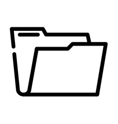 Empty Folder Line Icon