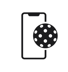 Pickleball Ball Application Icon Template