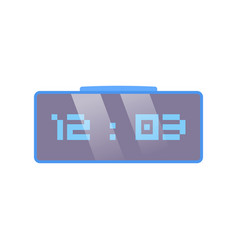 Digital Alarm Clock Flat Clean Icon Design