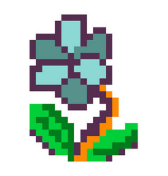 Pixelated Blooming Flower 8 Bit Game Designs