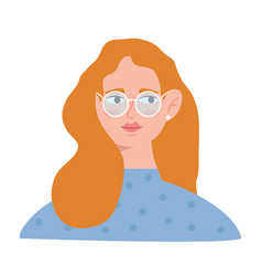 Young Woman With Blond Hair And Eyeglasses Avatar