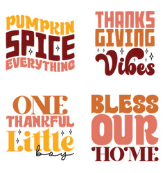 Thanksgiving Retro Svg Design Bundle