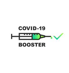 Booster Vaccine Shot Concept With Syringe