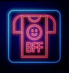 Glowing Neon Bff Or Best Friends Forever Icon