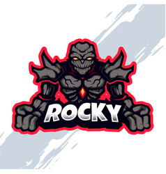 Stone Rocky Giant Monster Mascot