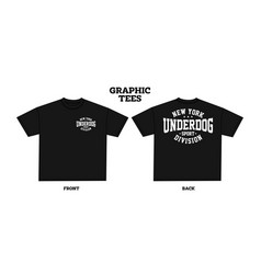 Streetwear Graphic Tshirt Mockup Sketch Underdog