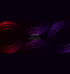 Abstract Purple And Red Circles Light Ray Lines