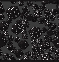 Black Dice Seamless Pattern 3d