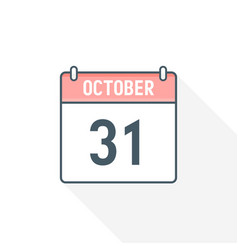 31st October Calendar Icon 31