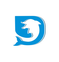 D From Dolphin Logo