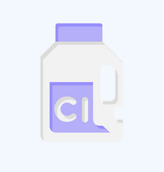 Icon Chlorine Related To Laundry Symbol Flat