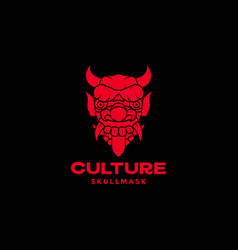 Mask Culture Bali Indonesia Barong Scare Logo