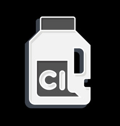 Icon Chlorine Related To Laundry Symbol Glossy