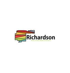 Map Of Richardson Texas City Colorful Design