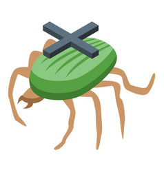 No Bug Icon Isometric Chemical Pest