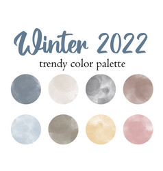 Winter 2022 Fashion Trendy Color Palette Design