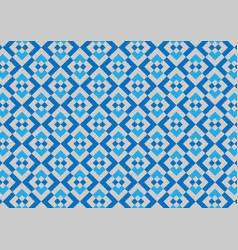 Blue Mosaic Abstract Tile Square Geometric Line