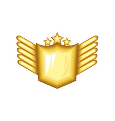 Golden Badge Shield