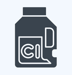 Icon Chlorine Related To Laundry Symbol Glyph