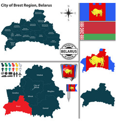 Map Brest Region Belarus