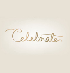 Festive Golden Celebrate Typography