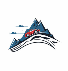 Ski Resort Logo Design Template Car On The Water