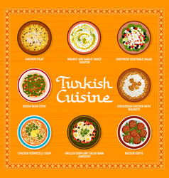 Turkish Cuisine Restaurant Food Menu Page Design