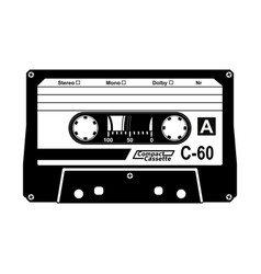 Silhouette Of Audio Cassete Tape