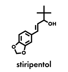 Stiripentol Epilepsy Drug Molecule Skeletal