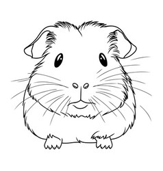 Hamster Black And White Isolated