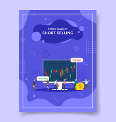 Short Selling Stock Market Concept For Template