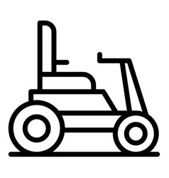 Age Electric Wheelchair Icon Outline