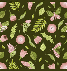 Garden Flower Plants Botanical Seamless