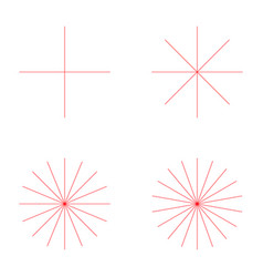 Set Of Converging Radiating Lines Burst Icon