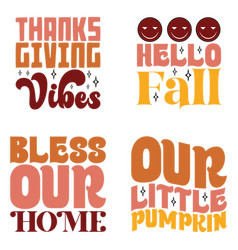 Thanksgiving Retro Svg Design Bundle