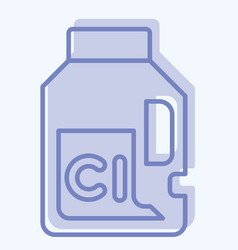 Icon Chlorine Related To Laundry Symbol Two Tone