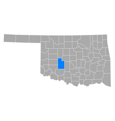 Map Caddo In Oklahoma