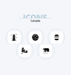 Canada Glyph Icon Pack 5 Icon Design Food