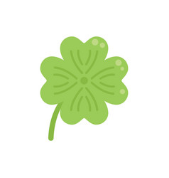 Clover Sticker Icon Flat Irish Luck