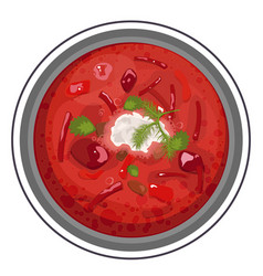 Traditional Russian Ukrainian Borscht