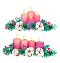 Watercolor Purple Advent Candle Dividers