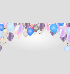 Grand Opening Card Design With Balloons Blue And