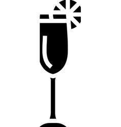 Mimosa Cocktail Glass Drink Glyph Icon