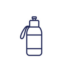 Reusable Bottle For Water Line Icon